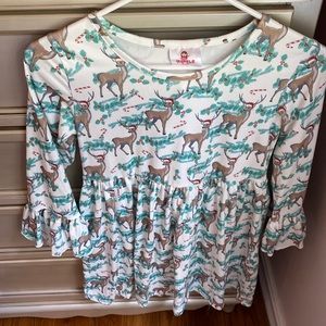 Ruffle Girl Christmas dress size 10/12